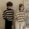 Leandro Stripe Oversized Sweatshirt (Khaki Oat)